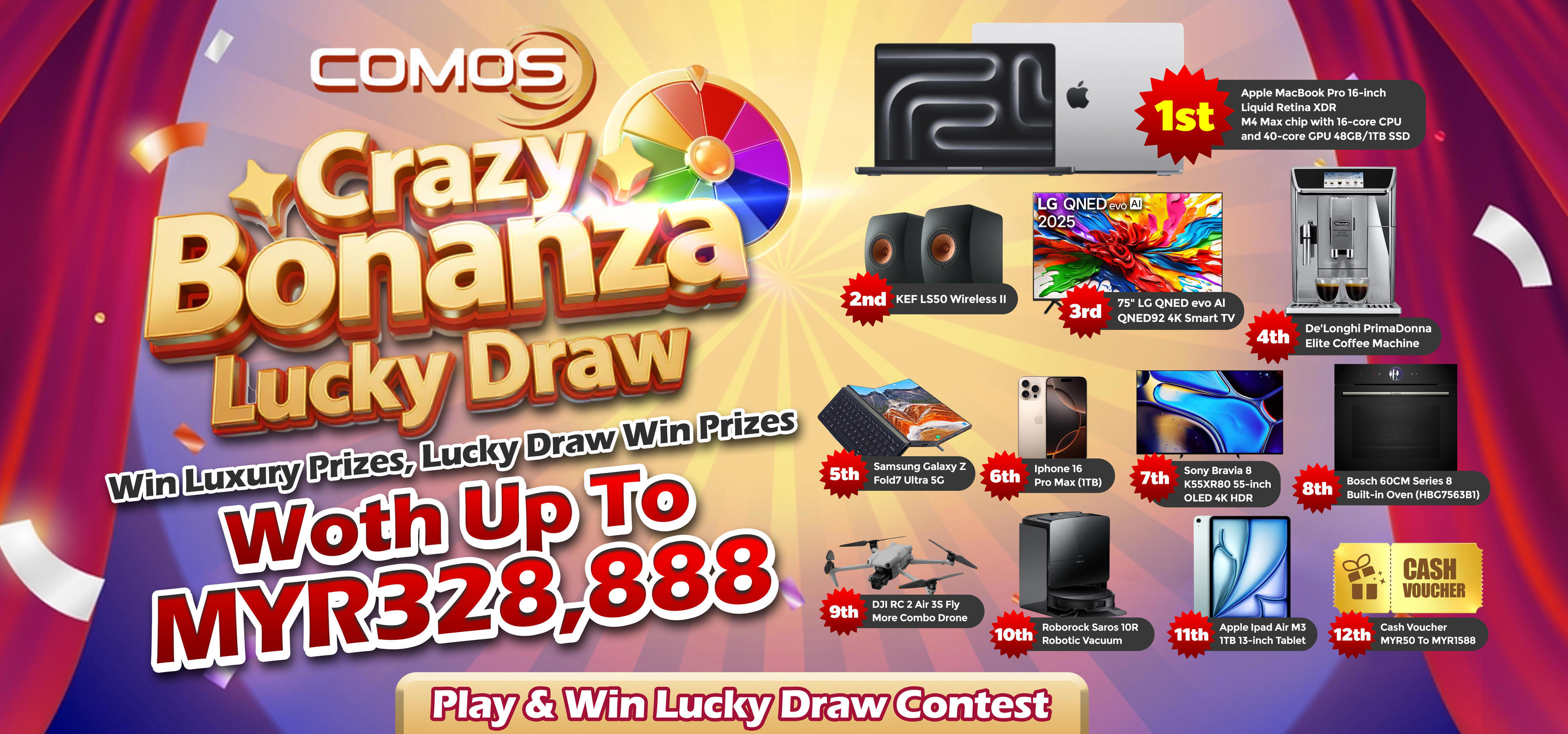 Comos9 Crazy Bonaza Lucky Draw