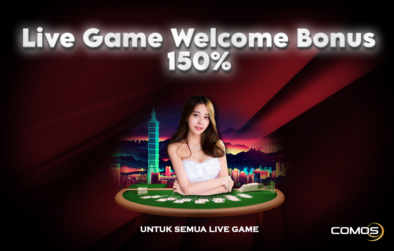 150% Kredit Tambahan Ahli Baru Untuk Semua Live Game  